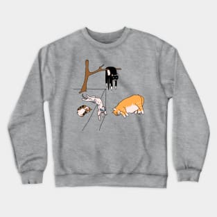 Dalí's cats Crewneck Sweatshirt